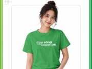 Mẫu áo thun cổ tròn Đạp sóng vươn xa