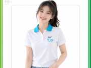 Mẫu áo thun đồng phục màu trắng TH true YOGURT