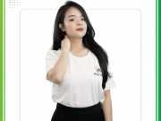Mẫu áo thun đồng phục Mochi màu trắng