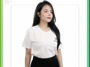 Mẫu áo thun đồng phục Mochi màu trắng