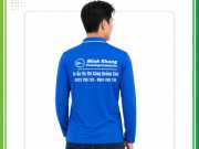 Mẫu áo thun đồng phục tay dài công ty Minh Khang