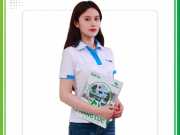 Mẫu áo polo đồng phục trắng Auspic