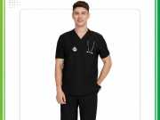 Mẫu đồng phục Scrubs y tế màu đen