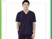 Mẫu đồng phục Scrubs y tế màu tim than