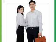 Mẫu áo sơ mi trắng đồng phục Thành Tiến