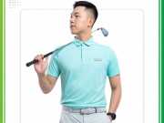 Mẫu áo polo golf màu xanh ngọc