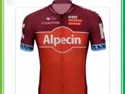 Mẫu áo xe đạp Team Alpecin đỏ chuyên nghiệp