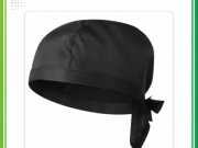 Mẫu nón bếp buộc dây bandana màu đen