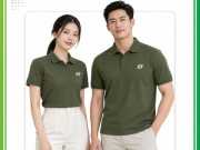 Áo đồng phục màu xanh rêu 