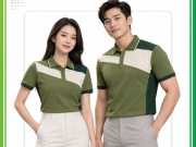 Áo đồng phục màu xanh rêu 