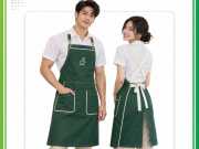 Tạp dề quán trà sữa 