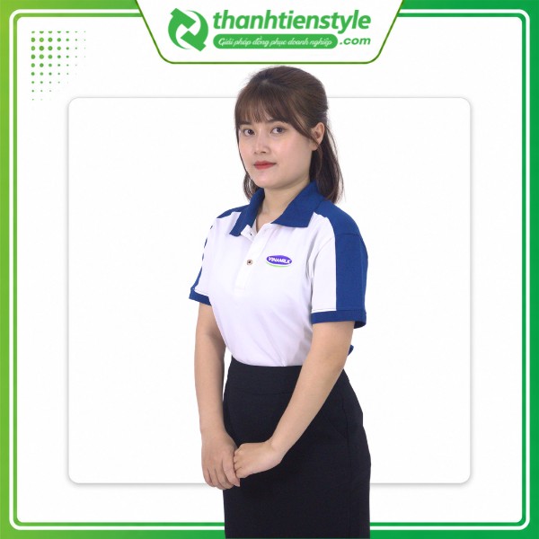 Mẫu áo thun đồng phục công sở công ty Vinamilk