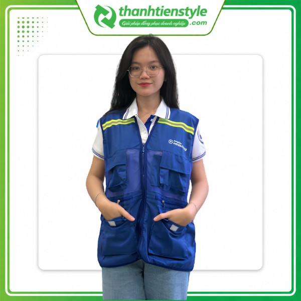 Mẫu áo gile bảo hộ lao động Minh Khang