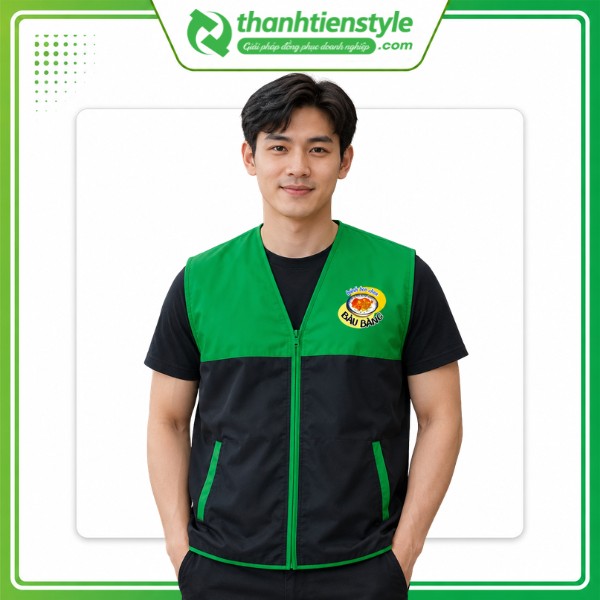 Mẫu áo gile đồng phục Bánh bèo chén Bàu Bàng