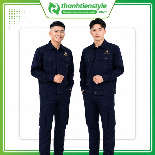 Mẫu đồng phục kỹ sư khách sạn xanh navy