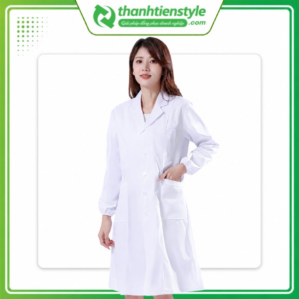 Mẫu áo blouse trắng đồng phục y tế 