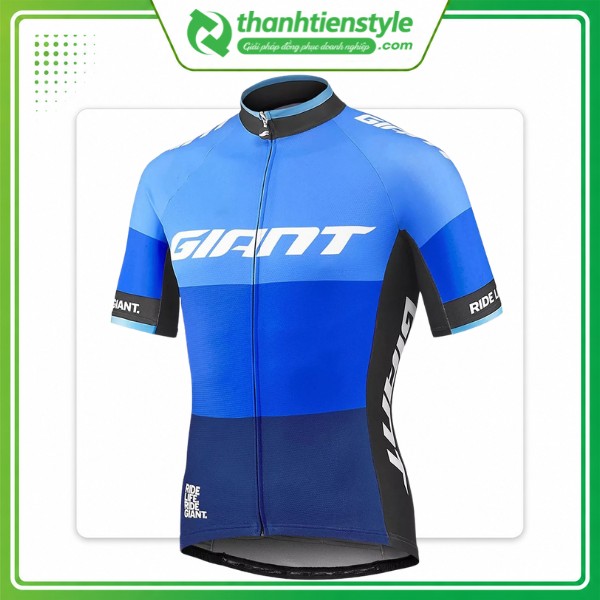 Mẫu áo xe đạp Giant xanh hiện đại