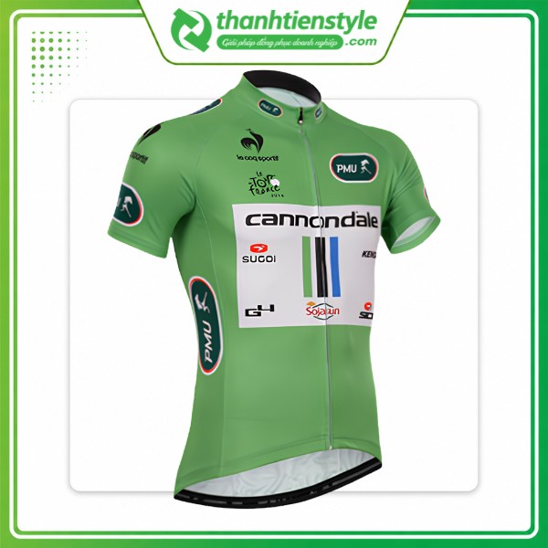 Mẫu đồng phục xe đạp Cannondale xanh mát