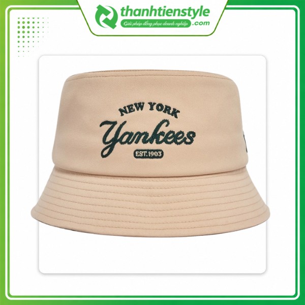 Mẫu nón Bucket MLB Yankees màu Light Sand