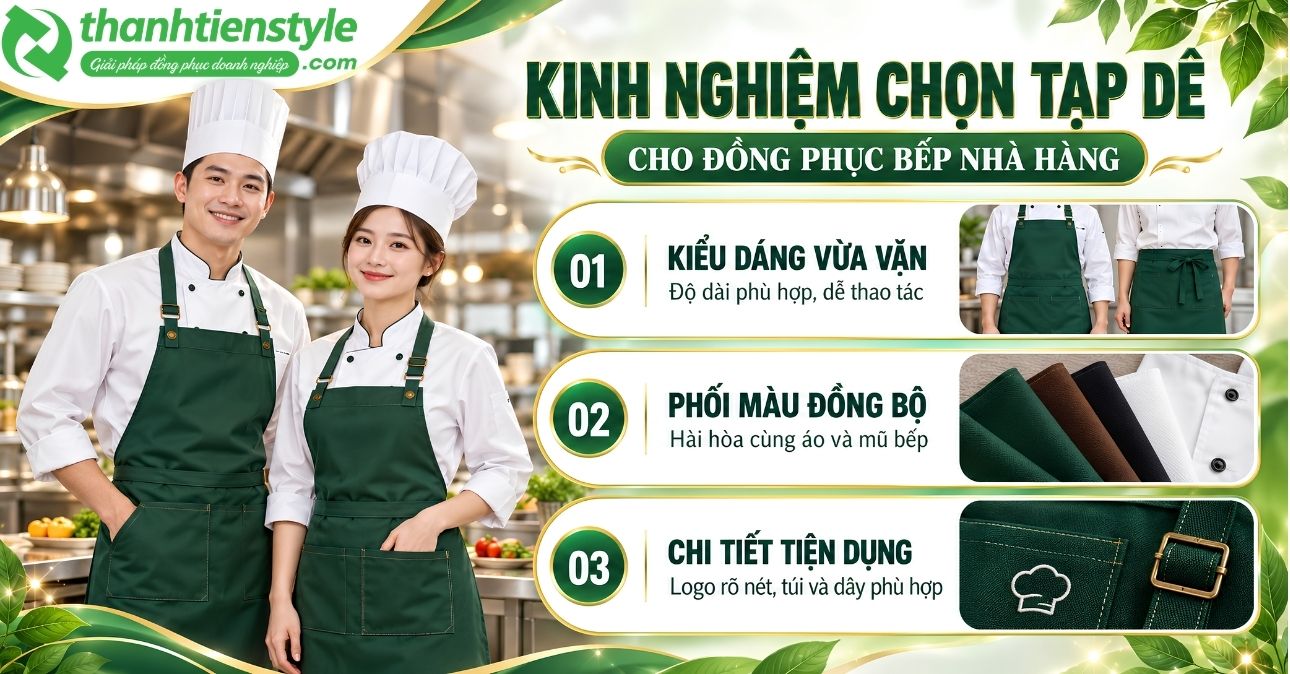 kinh-nghiem-chon-tap-de-phu-hop-voi-dong-phuc-bep-nha-hang