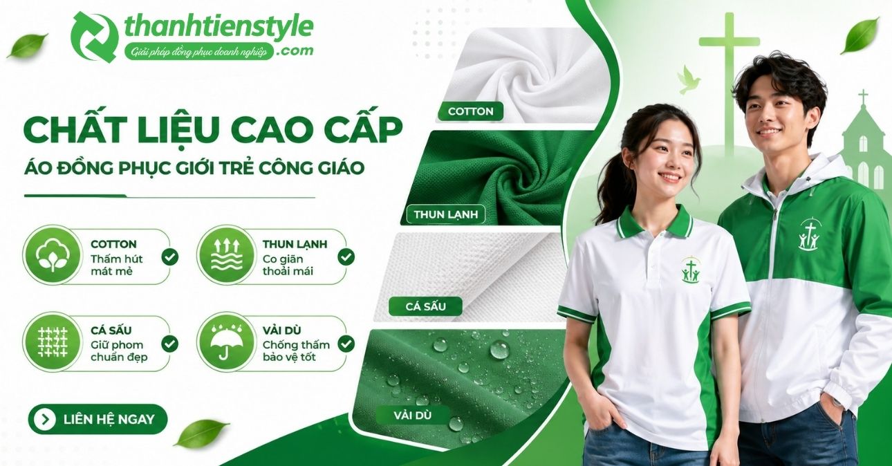 chat-lieu-vai-may-ao-dong-phuc-gioi-tre-cong-giao-duoc-danh-gia-cao