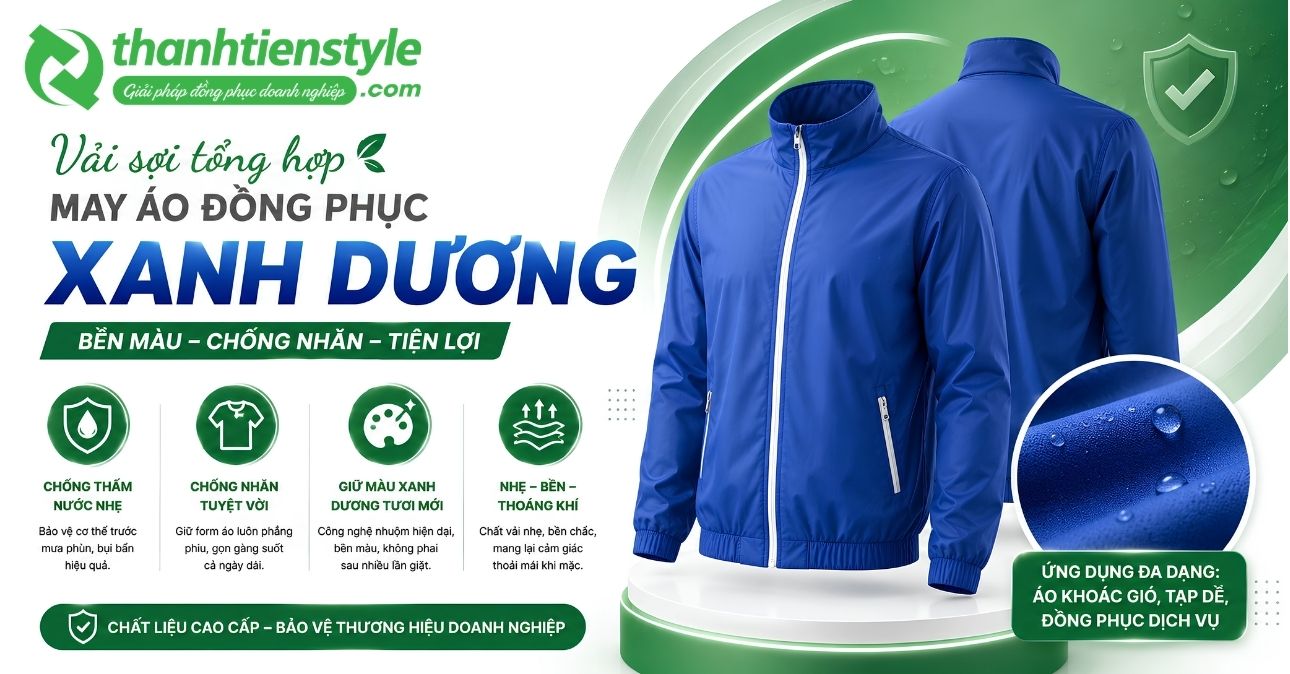 vai-soi-tong-hop-may-ao-dong-phuc-xanh-duong-ben-mau-chong-nhan