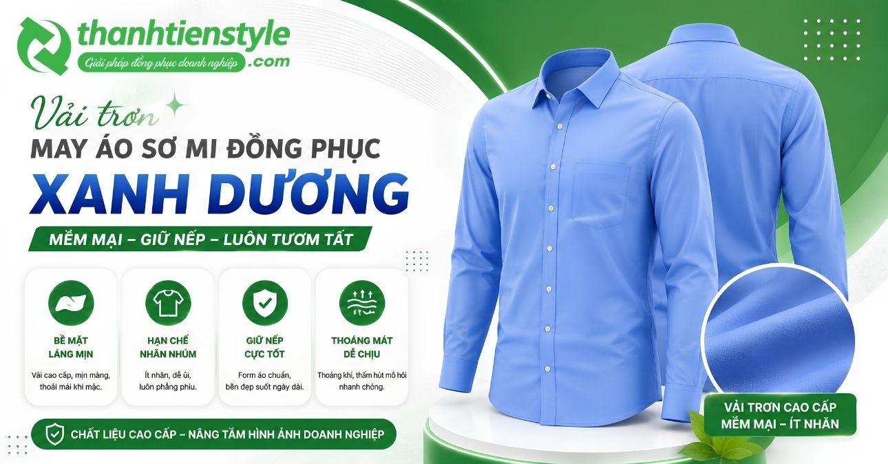 vai-tron-may-ao-so-mi-dong-phuc-xanh-duong-mem-mai