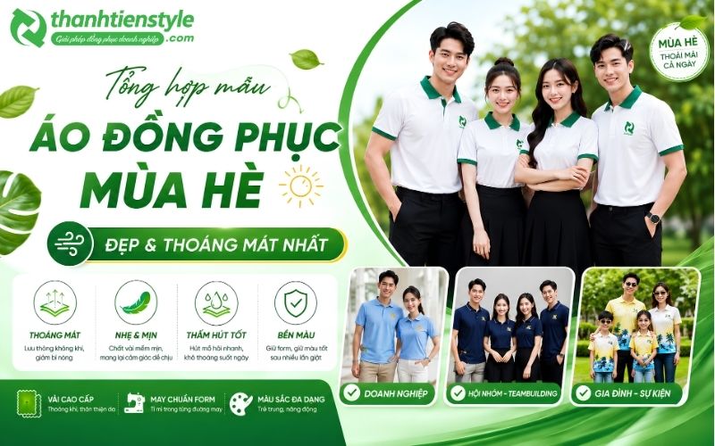 Tổng hợp mẫu áo đồng phục mùa hè đẹp và thoáng mát nhất