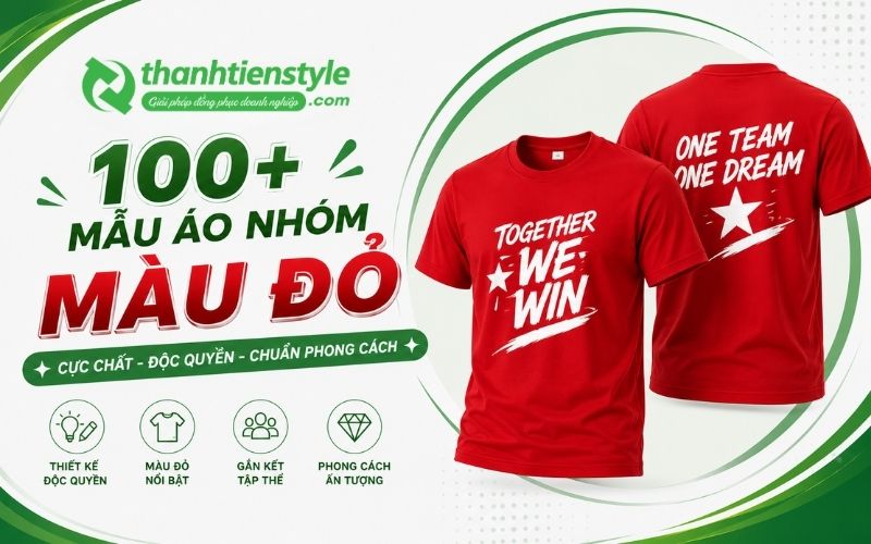 100+ Mẫu Áo Nhóm Màu Đỏ Cực Chất Thiết Kế Độc Quyền Chuẩn Phong Cách
