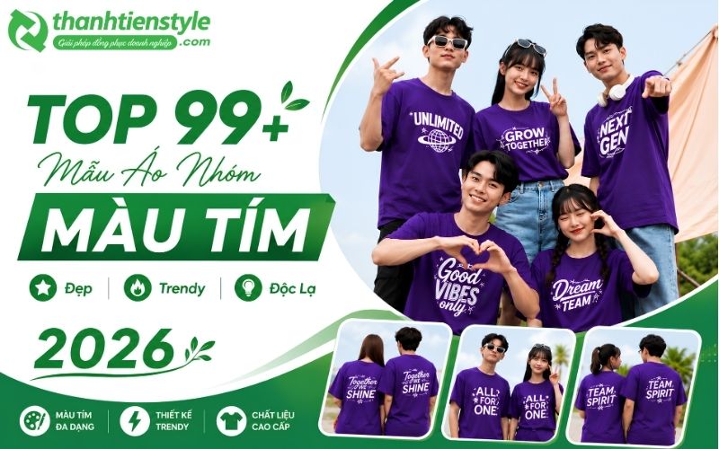 Top 99+ Mẫu Áo Nhóm Màu Tím Đẹp Trendy Thiết Kế Độc Lạ 2026