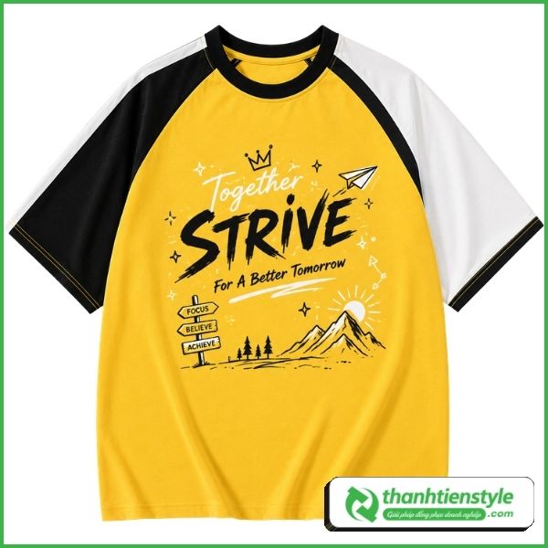 ao-phong-nhom-mau-vang-phoi-tay-raglan-den-trang-pha-cach-2