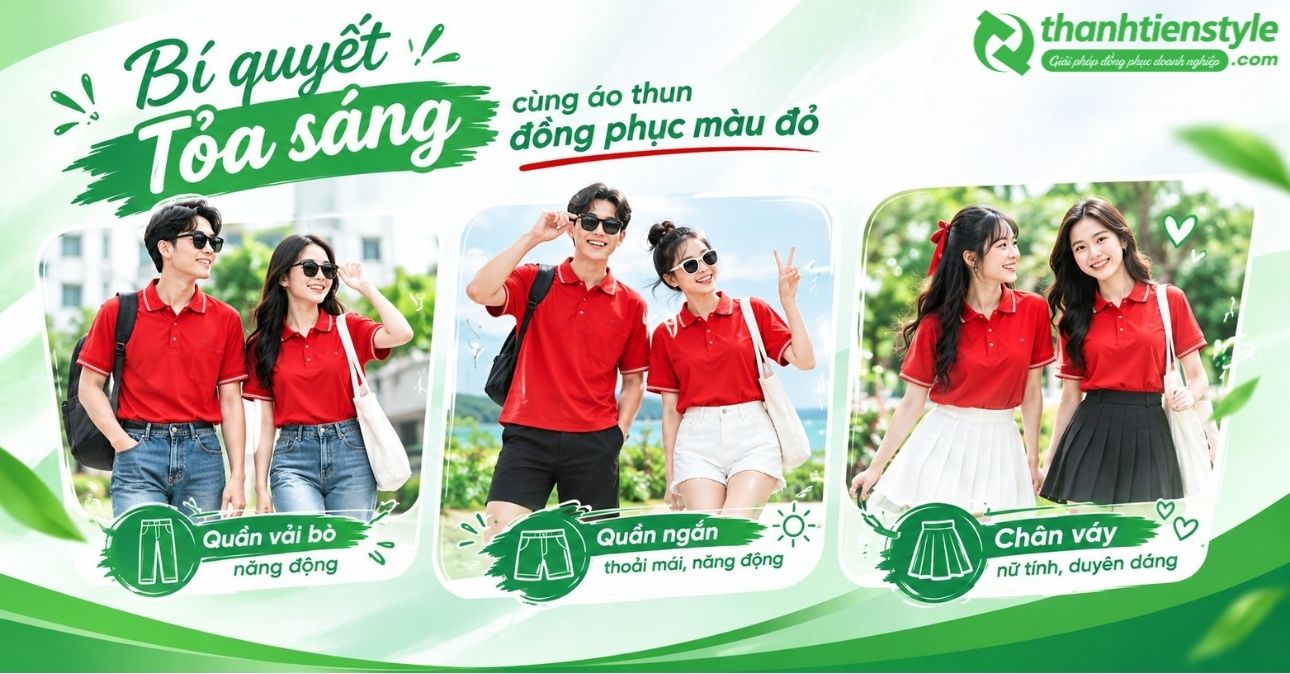 bi-quyet-toa-sang-cung-ao-thun-dong-phuc-mau-do