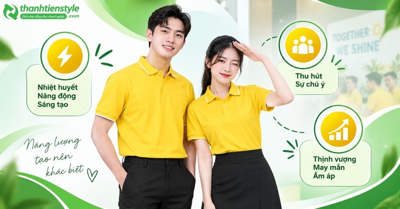 y-nghia-dac-biet-cua-ao-thun-dong-phuc-mau-vang-trong-nhan-dien-thuong-hieu