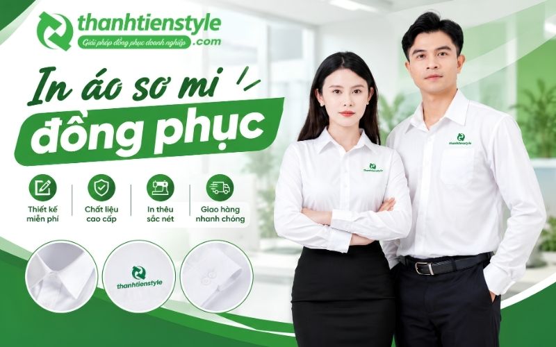 In áo sơ mi đồng phục theo yêu cầu tại TPHCM – Thành Tiến Style