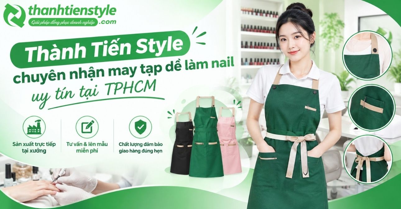 99+ Mẫu Tạp Dề Làm Nail Đẹp Giá Rẻ Bậc Nhất Tại TPHCM
