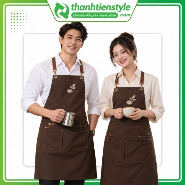 Tạp dề màu nâu