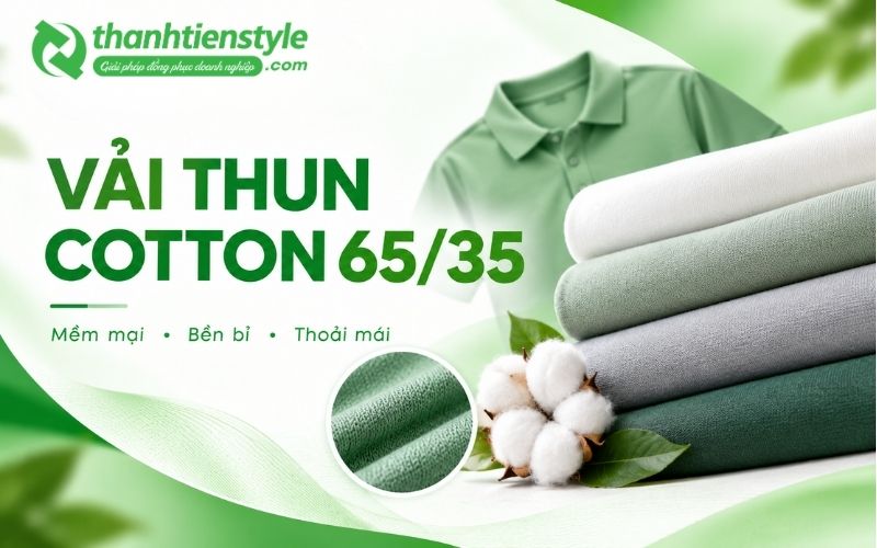 Vải thun cotton 65/35 là gì? Đặc điểm, phân loại và ứng dụng chi tiết 