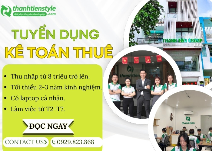 TUYỂN DỤNG KẾ TOÁN THUẾ