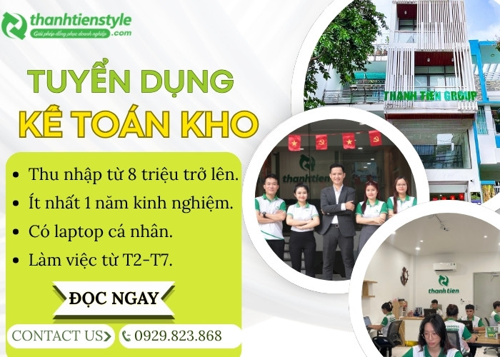 TUYỂN DỤNG KẾ TOÁN KHO