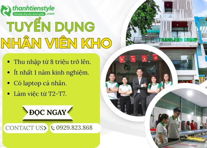 TUYỂN DỤNG NHÂN VIÊN KHO