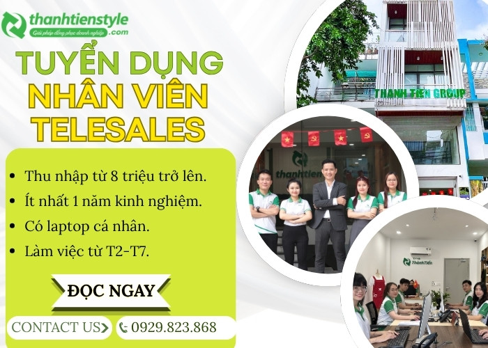 TUYỂN DỤNG NHÂN VIÊN TELESALE