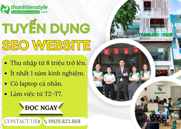 TUYỂN DỤNG NHÂN VIÊN SEO WEBSITE