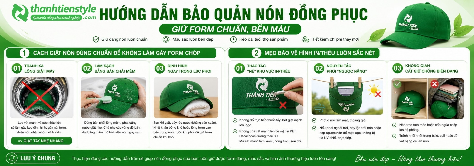 huong-dan-bao-quan-non-dong-phuc-giu-form-chuan-ben-mau